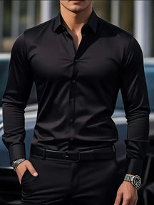 Larry - Elegant Casual Long Sleeve Shirt