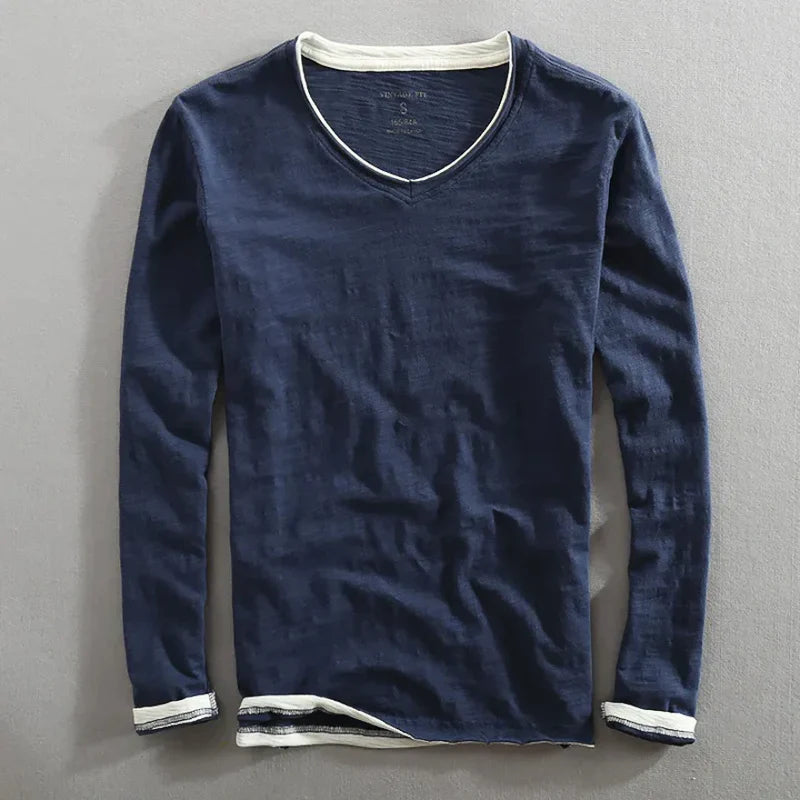 Aeson - Elegant Casual V-Neck T-shirt