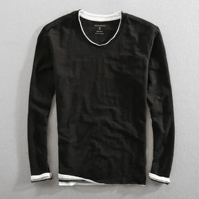 Aeson - Elegant Casual V-Neck T-shirt