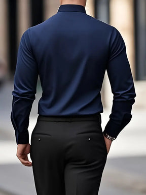 Larry - Elegant Casual Long Sleeve Shirt